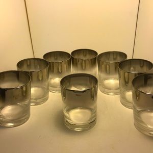 Dorothy Thorpe Silver Fade Highball Glasses